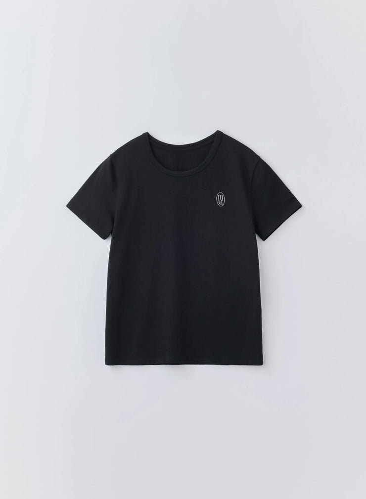 ロゴ刺繍Tシャツ（WHITE / BLACK） – MES VACANCES