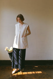 Organic cotton ステッチデニムパンツ - LES TROIS GRACES