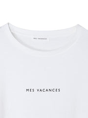 Organic cotton 長袖ロゴTシャツ - MES VACANCES