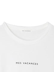 Organic cotton ロゴTシャツ - MES VACANCES