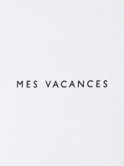 Organic cotton 長袖ロゴTシャツ - MES VACANCES