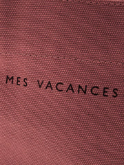 キャンバスロゴランチトートバッグ - MES VACANCES