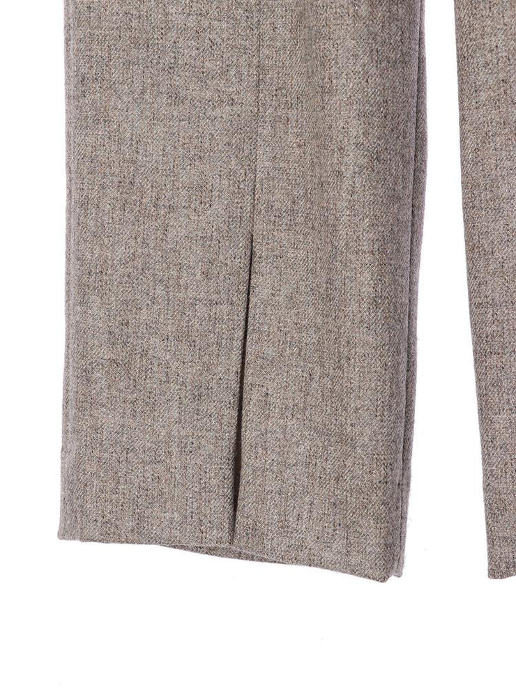 Recycle wool カマ―ベルトパンツ - LES TROIS GRACES
